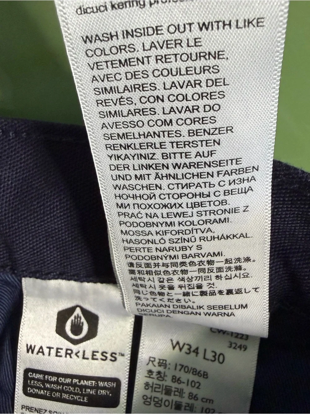 Levi's 511 Slim Workwear Utility Cargo Stretch Navy Blue Men’s Pants Size 34x30